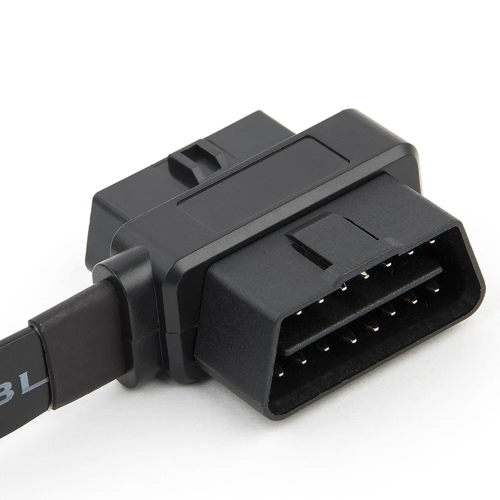 60 см ультра тонкий 2 в 1 OBDII OBD2 кабель 16 Pin мама-папа/Мама удлинитель Соединительный кабель сплиттер