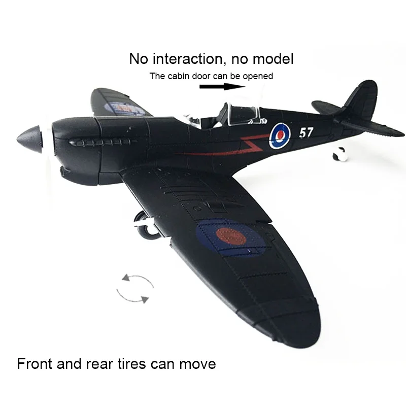 Подарки на год 4D Spitfire RECEPT Fighter окрашенная версия 1:48 Военная Сборная модель самолета Обучающие игрушки n