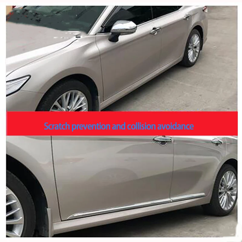 Тип восьмого поколения для Toyota Camry украшения тела яркий бар боковая юбка тела анти-столкновения бар украшения