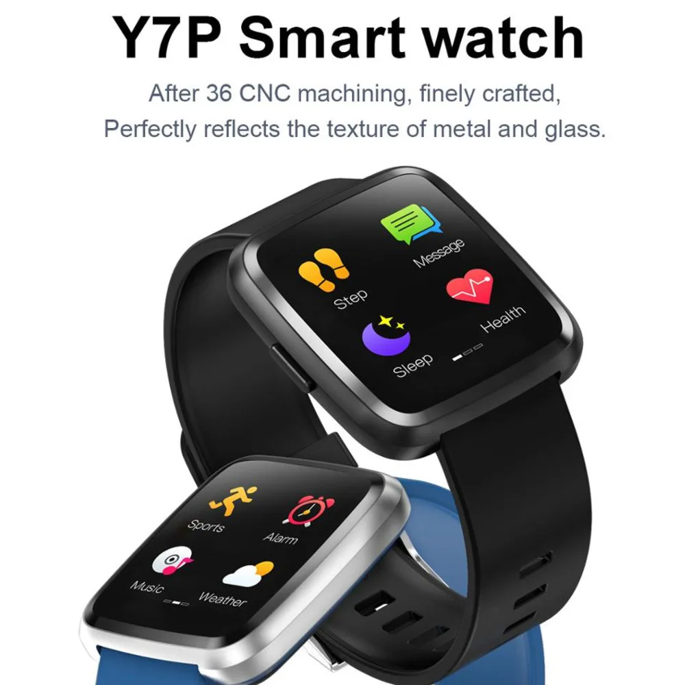 Смарт-часы Y7p умный фитнес-браслет кровяное давление трекер спортивный браслет цветной экран водонепроницаемые Смарт-часы сердечного ритма