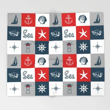 

Anchor Cartoon Throws for Sofa Cute Kids Design Nautical Blankets Christmas Decorations for Home Anime Blanket