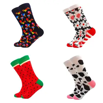 

Comfort Breathable warm funny dress socks compression cotton Spring and summer unisex funny cartoon socks Sock Christmas Gift