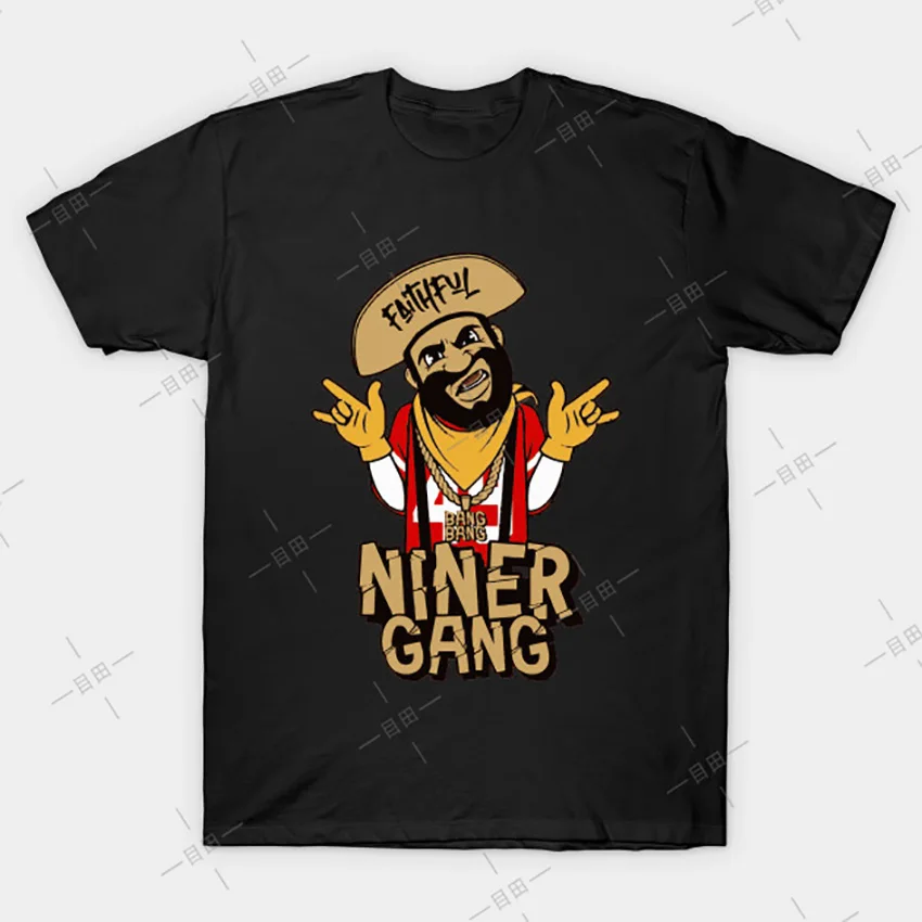 Футболка Niner Gang футболка 49ers Футбольная команда california | Мужская одежда