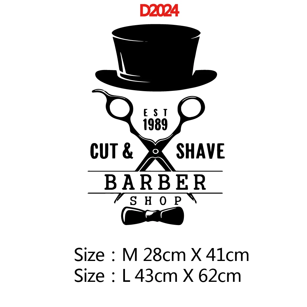 Style6 Мультяшная Парикмахерская переводная наклейка Съемная виниловая наклейка на стену плакат для стрижки комнаты Декор виниловые наклейки на стены Парикмахерская обои - Цвет: Style6