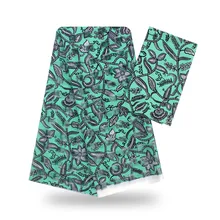 Атласная шелковая ткань, 4+ 2 ярдов/партия, цветная, быстрая, Nigrian, дизайн, Африканский воск, узор, атласная шелковая ткань для одежды YBG1109