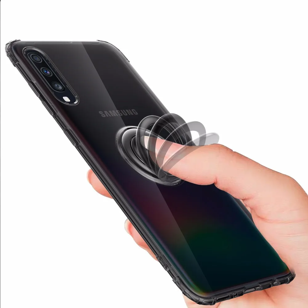 100 шт./лот, чехол из ТПУ для samsung Galaxy A10/M10 A20/A30 A50 A70, прозрачный чехол
