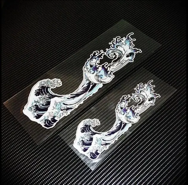 Autocollant Vinyle Griffes De Scarification Pour Voiture - 12x40 Cm, Déco Capot/phasques, Noir