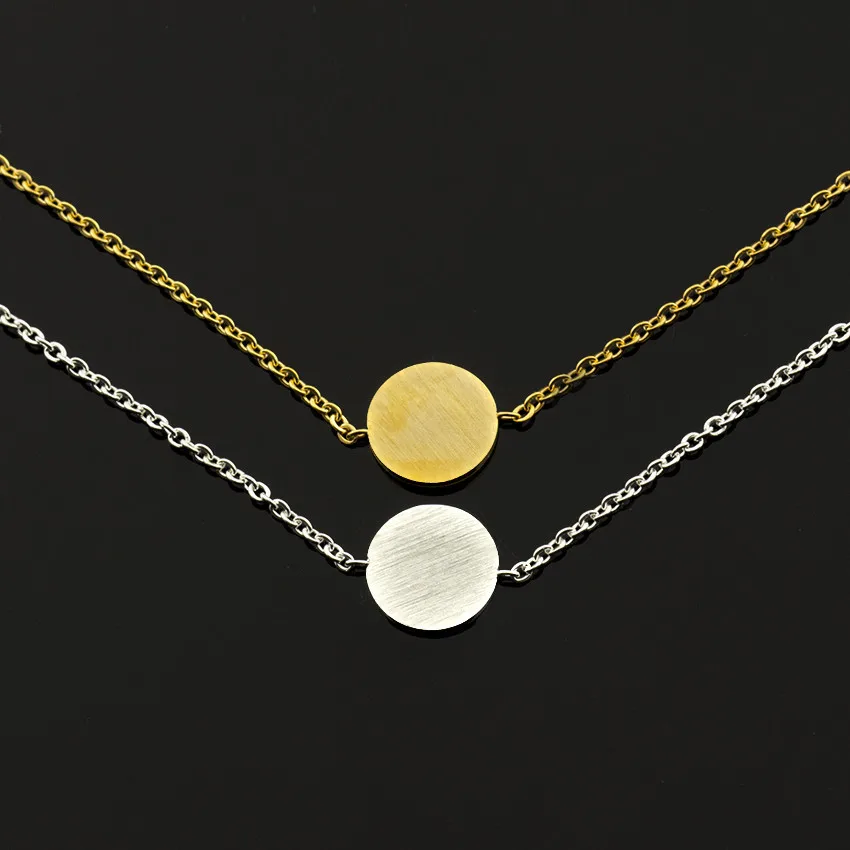 10 круг браслет романтическая женщина браслет Геометрия нержавеющая сталь золотой орнамент браслет femme