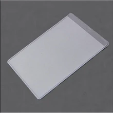 10 шт. 9,6x6 см пылезащитные прозрачные держатели для карт мягкие пластиковые защитные пленки для кредитных карт бизнес-Обложка для карт ID Держатели