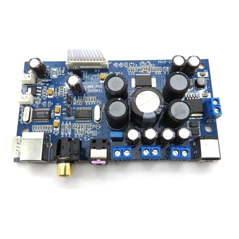 Digital Power Amplifier Board With Coaxial Fiber Optic USB Input Support 2.1 Mode / 2.0 Mode