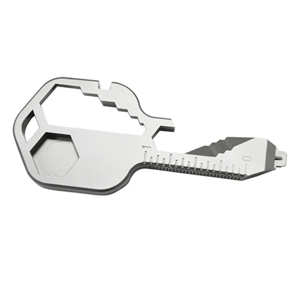 Silver 24 В 1 открытый многофункциональный инструмент ключ гаечный ключ Отвертка Открыватель коробок проволочный инструмент для кемпинга LB88 - Цвет: Silver