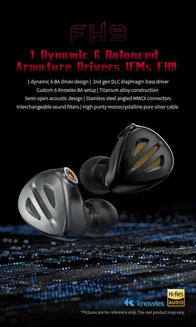 ys7067102; 宗sou 未使用品　雲海模様一つ紋訪問着 FiiO FH9 ヘッドホン イヤホン 有線 HiーRes オーバー・ザ・イヤー 1DD