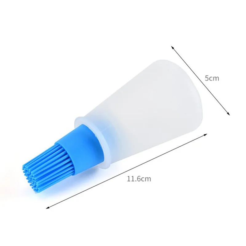 Oil Brush Oil Bottle Silicone Basting Brush Oil Bottle Brush 1 Pcs Portable Silicone Oil Bottle with Brush Grill Oil Brushes Liquid Pastry Kitchen Baking BBQ Tool Kitchen Tools for BBQ