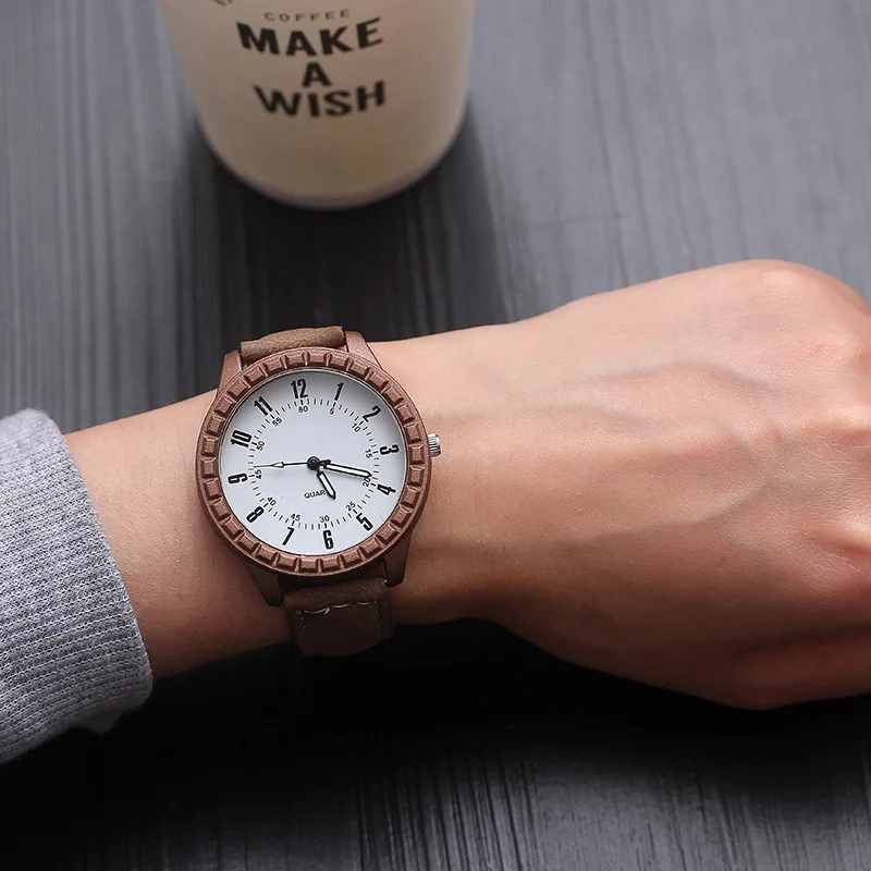 

Europe And America Large Dial Students Men Korean-style Cool Fashion Man Quartz Watch Simple Fashion Leather Belt Casual Watch