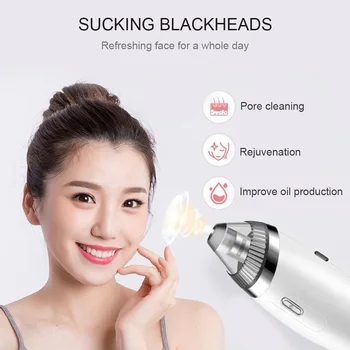 

Vacuum Suction ABS Facial Cleaning Blackhead Removal Fast Blackhead Removal Equipment Acne Cleaner Massager Black Head Cleaner