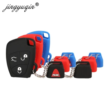 Keyforkess 30 pz/lotto Della Copertura Del Silicone Per Mercedes Benz B C E ML S CLK CL 3/4 Bottoni Fob Chiave A Distanza caso