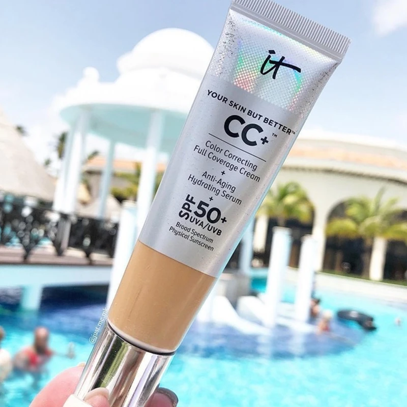 It Cosmetic Your Skin But Better CC+ Foundation Cream Full Coverage Concealer Color Corrector Matte Base Makeup