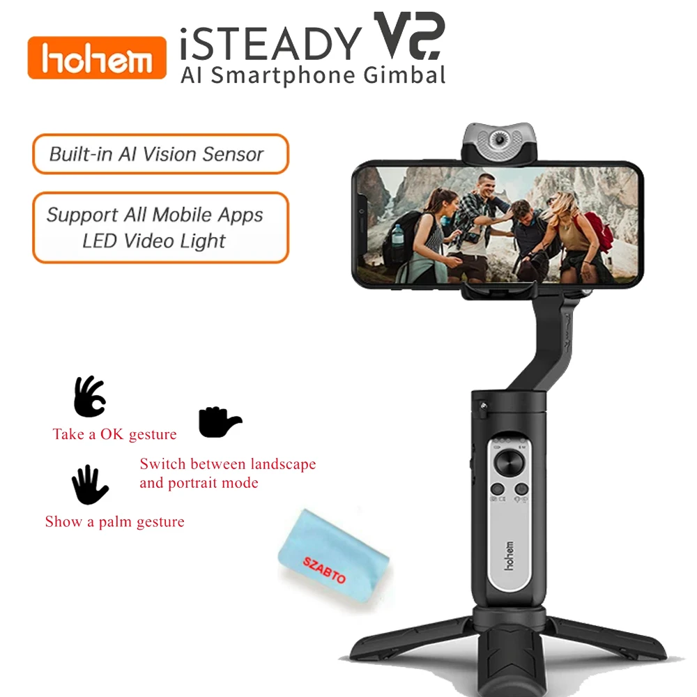 Hohem ISteady V2 Gimbal Stabilizer 3 Axis Handheld Gesture Control