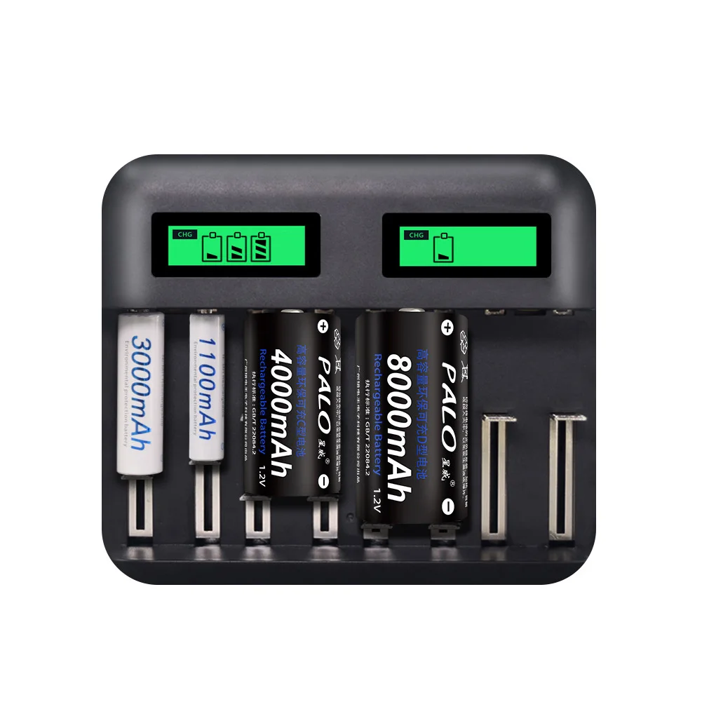 Умное usb-устройство для универсальных проездных электронный Портативный офисные туфли быстрая ЖК-дисплей Дисплей домашние самостоятельные Батарея Зарядное устройство для AA C D Размеры