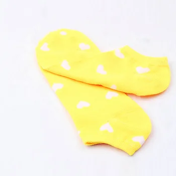 

Cute Women Girls Polyester Casual Breathable Love Heart Anklet Short Boat Cotton Socks SER88