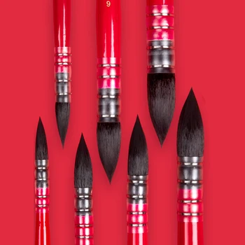 

Squirrel's Hair Artist Watercolor Paint Brush High Quality Pointed Painting Brushes For Watercolor Pinceles Acuarela Art Set