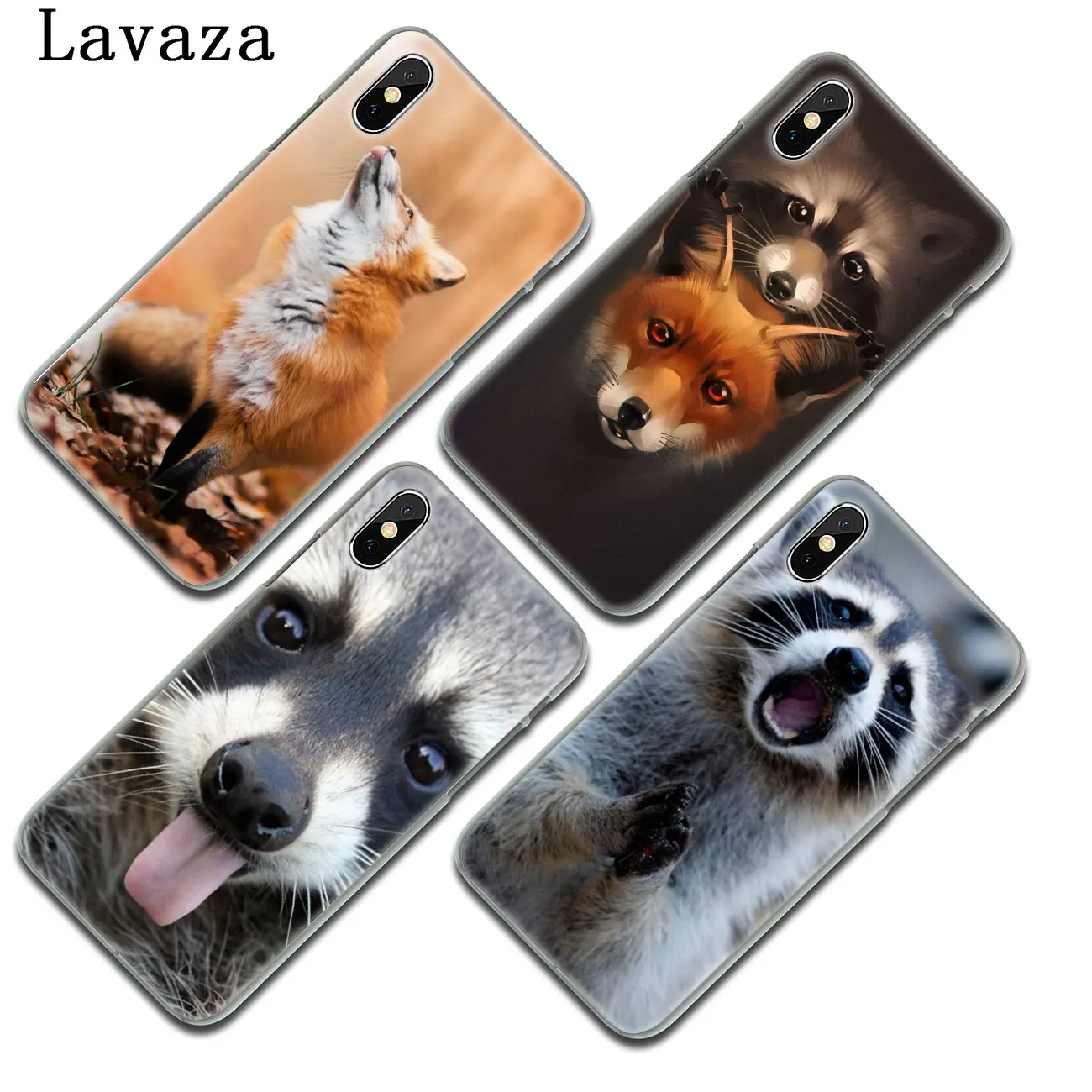 Lavaza животное енот лиса жесткий чехол для телефона iPhone XR X 11 Pro XS Max 8 7 6S 5 5S SE 4S 4 10