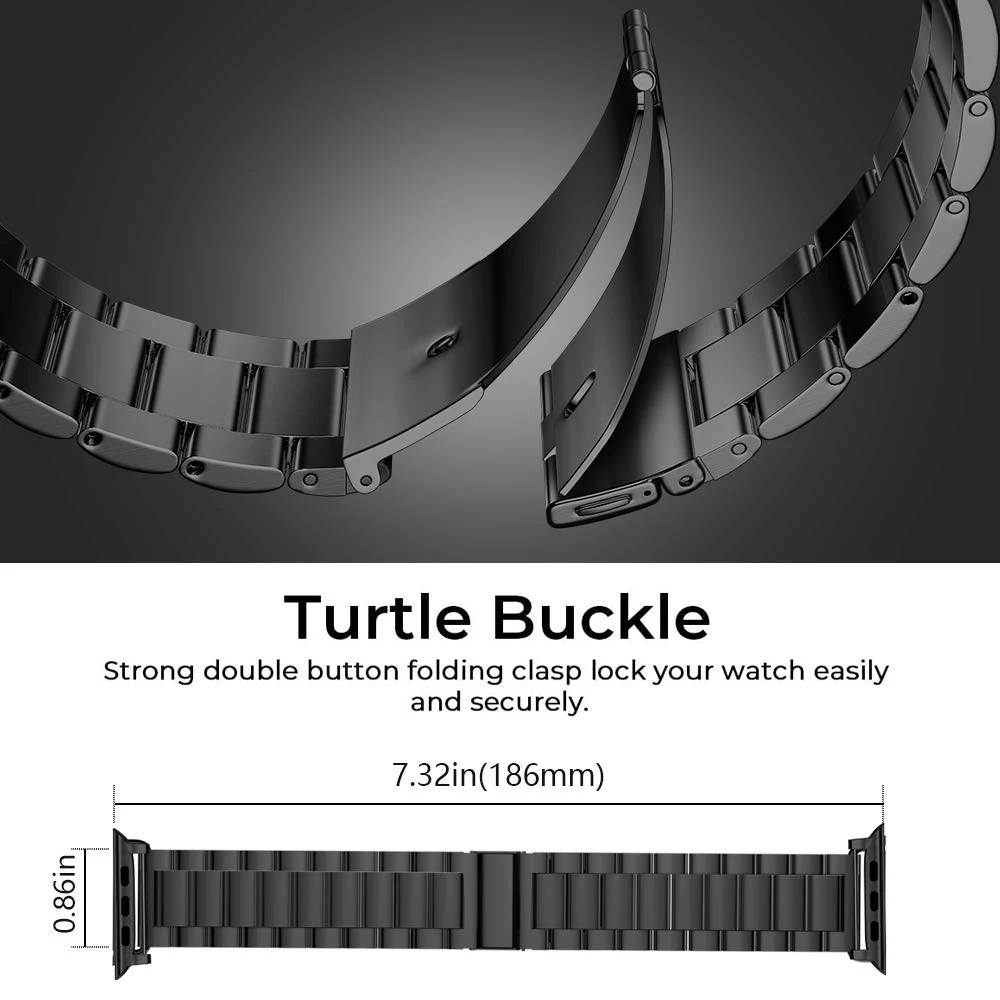 Браслет из нержавеющей стали для apple watch band 44 мм ремешок Iwatch series 5 4 3 2 1 Аксессуары 42