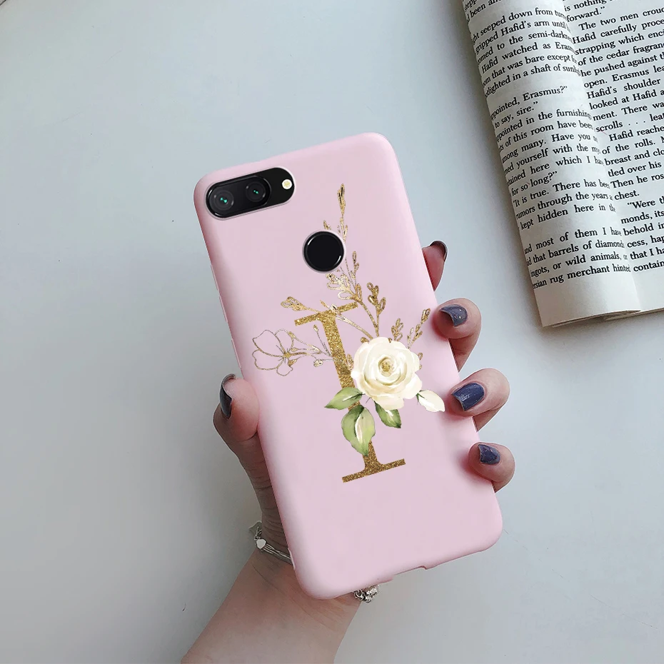 Cute Letters Silicone Soft Phone Case - Back Cover s