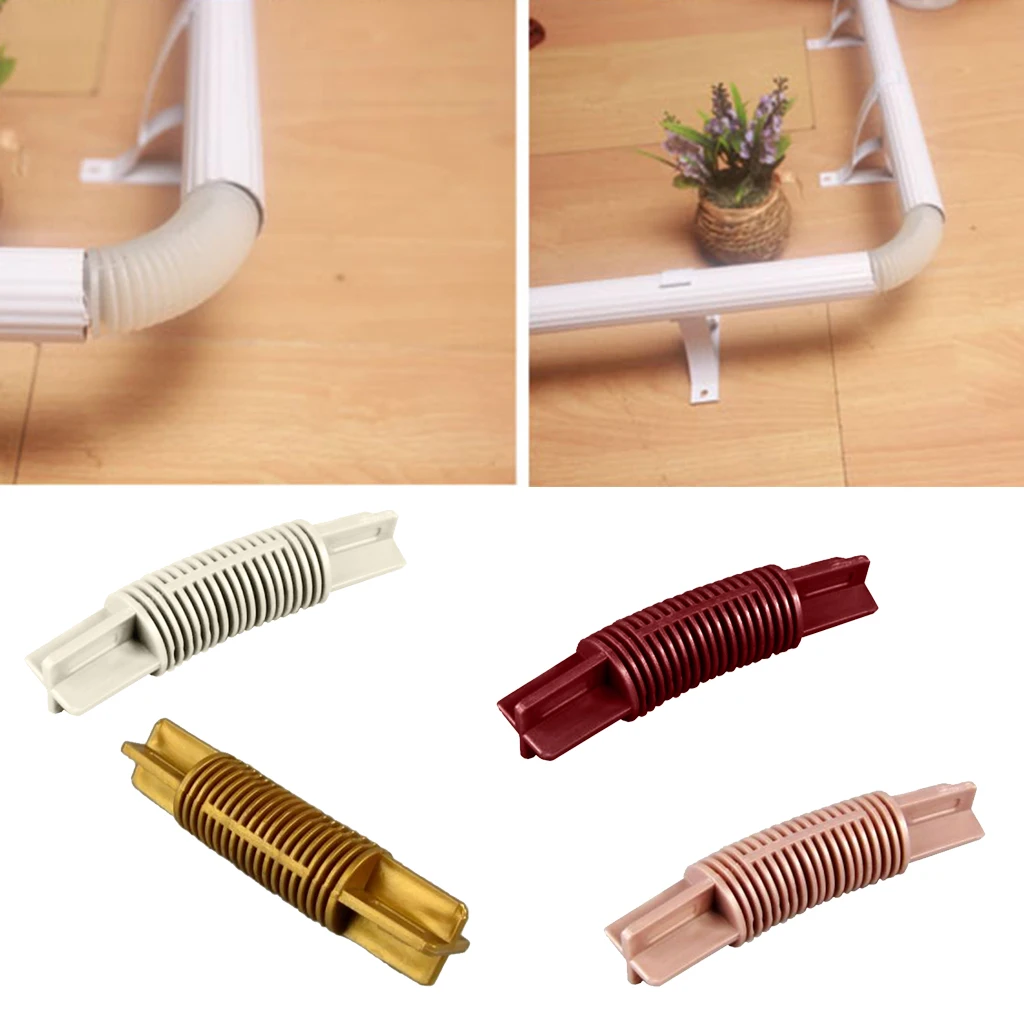 28mm Metal Curtain Pole Corner Joint DOUBLE Bend Curtains & Blinds