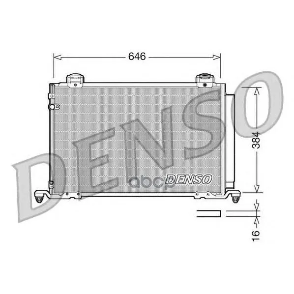 Радиатор Кондиционера Toyota: Avensis 2.0 / 2.4 Denso арт. DCN50026