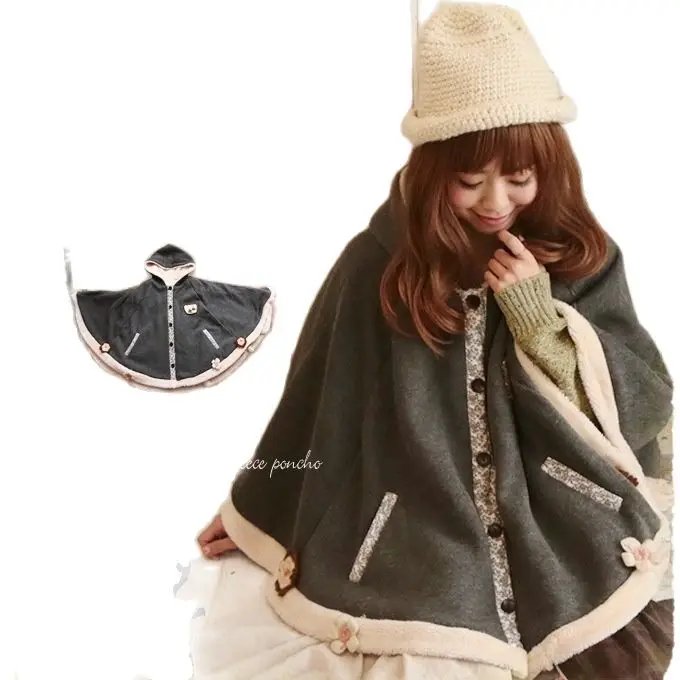 Женская винтажная флисовая накидка в стиле хиппи | одежда