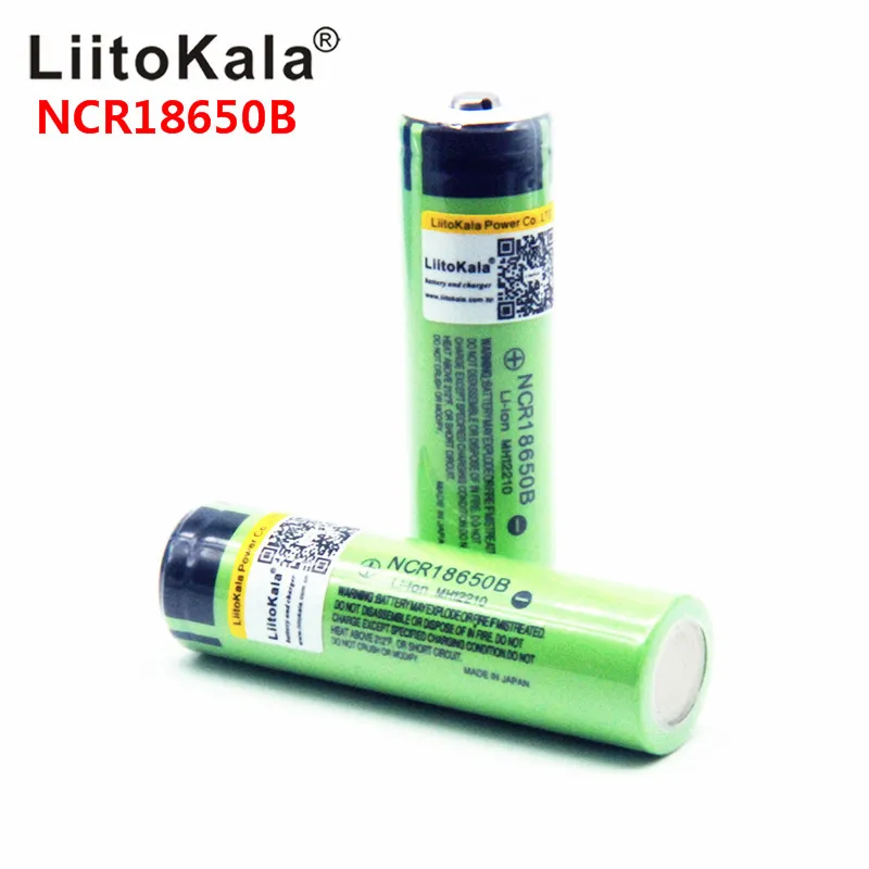 Аккумуляторная батарея LiitoKala 2019 NCR18650B 100% в 3 7 мАч 3400 18650 мАч|Перезаряжаемые