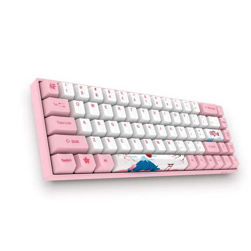 Akko 3068 68 клавиш PBT Keycaps Механическая игровая клавиатура bluetooth 3 0 USB Проводная World Tour