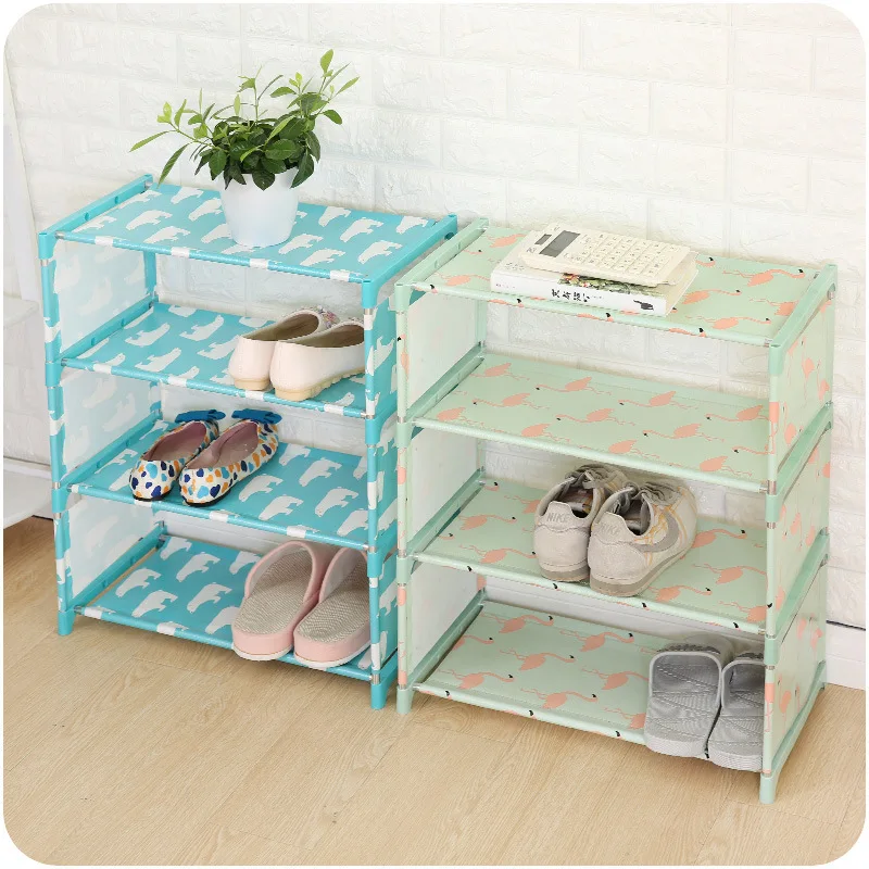 

Creative Household Multi-functional Assembly Shoe Rack Dustproof Fabric Open-Jane Living Room Bedroom Multilayer Storage Shoe Ra