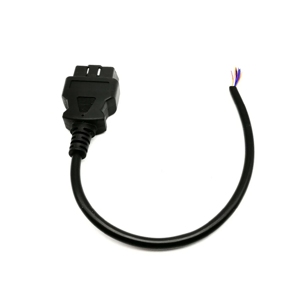 10 шт./лот! OBD2 16pin разъем для открытия OBD кабель obd-ii OBD-ii ODB2 16 pin ELM327 OBD 2 адаптер автомобильный сканер разъем