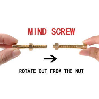 1pc Magic Creative Automatic Idea Mind Screw Close Shot Magic Prop Magic Show Essential Toy mind magic