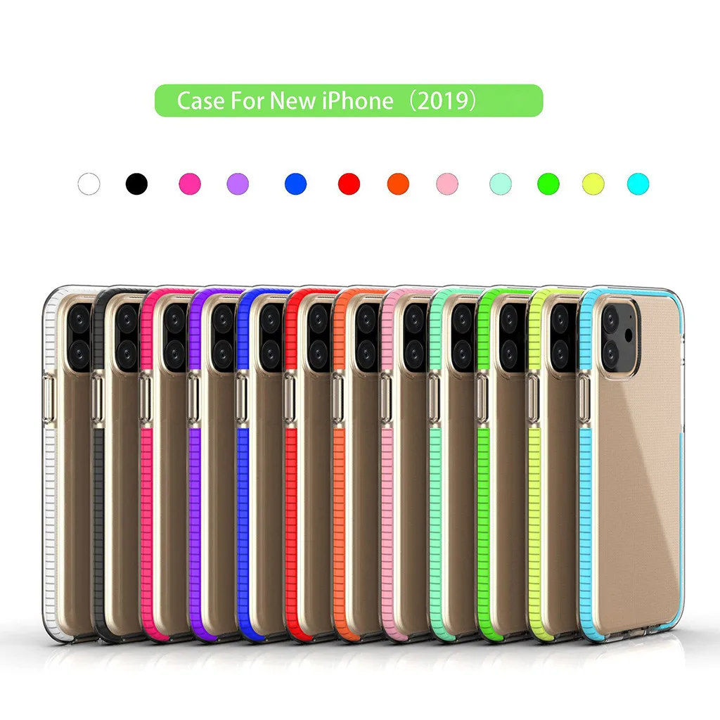 Чехол Mosunx из ТПУ с амортизацией и четырьмя углами для iPhone 11 6,1 дюймов и iPhone 11 Pro 5,8 дюймов Pro Max 6,5 Дюймов