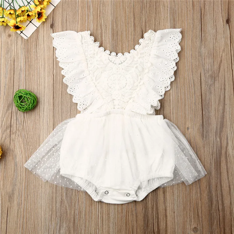 Весенне-летняя одежда для новорожденных девочек 0-24 месяцев, кружевное платье-комбинезон с цветочным принтом, одежда с длинными рукавами