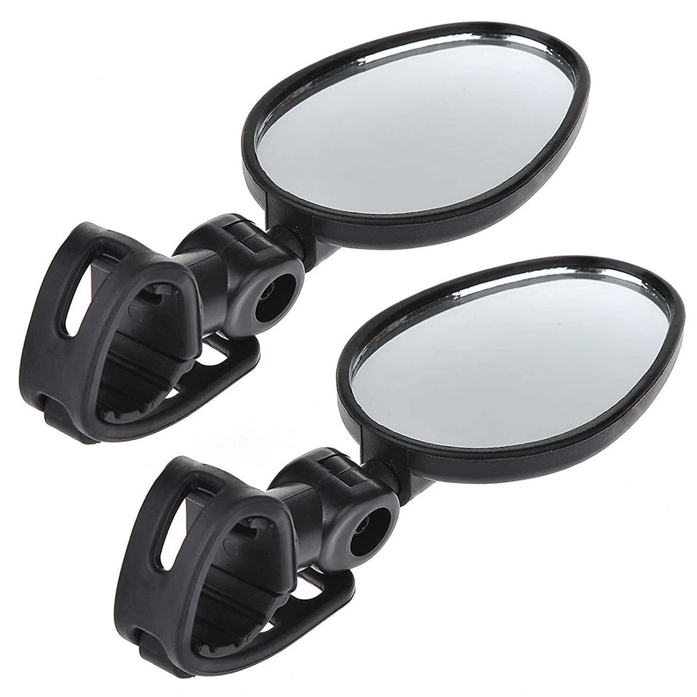 2Pcs Bicycle Mirror Handlebar Rearview Mirror Wide Angle 360 degree