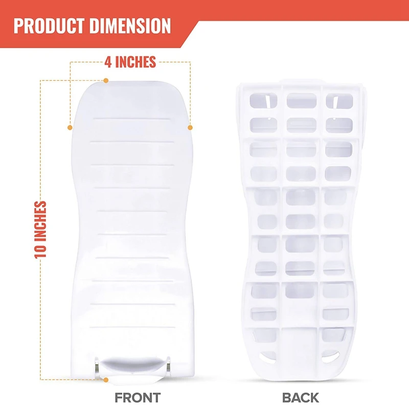 PP Plastic Simple Shoe Rack Hollow Adjustable Shoe Support Saves Space,Shoe Storage Rack 6 PCS White