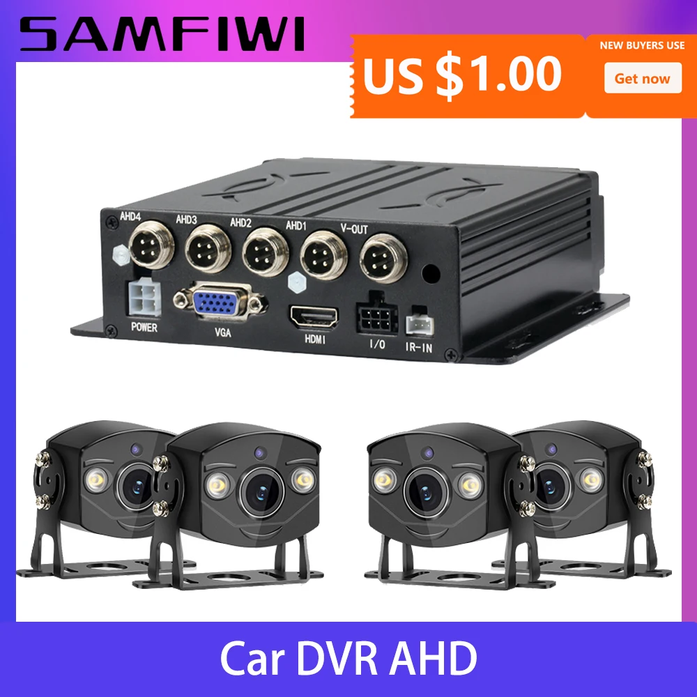 4-канальный Автомобильный видеорегистратор MDVR мобильный система