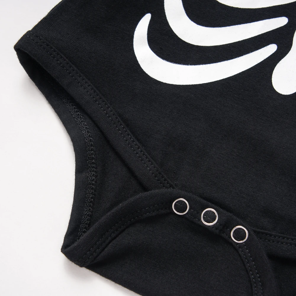 1-4Y Halloween Baby Boy Girls Long Sleeve Clothes Romper Jumpsuit Outfit Set Spring Cotton Print Black Infant T-Shirt Bodysuit