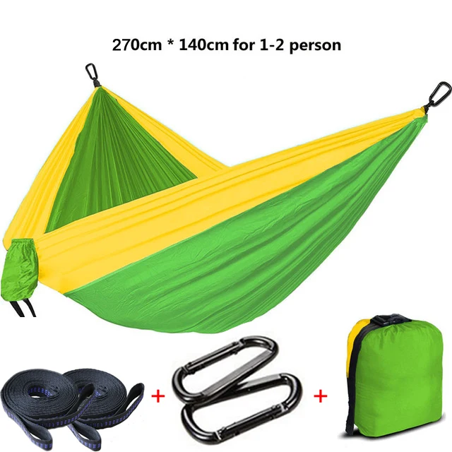 B6 - 270 X 140cm Открытый профессиональный Парашют Ткань Кемпинг палатка кровать-гамак хамака качели качалка пляж сад спальный двойной навесной тент - Цвет: B6 - 270 X 140cm