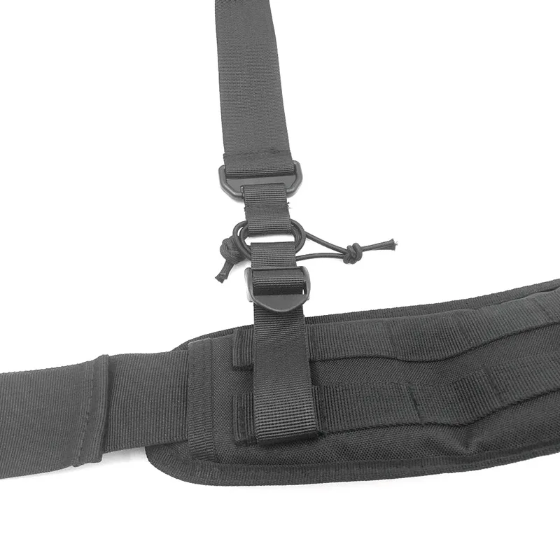 Tactical X-Back Suspenders Military Duty Belt Harness Strap for Hunting Hiking 
