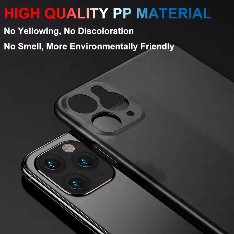 Роскошный Ультратонкий чехол для Iphone 11 Pro Max, чехол для Iphone Xs Max Xr X 8 7 6s 6 Plus 5 5S Se, матовый полипропиленовый прозрачный чехол
