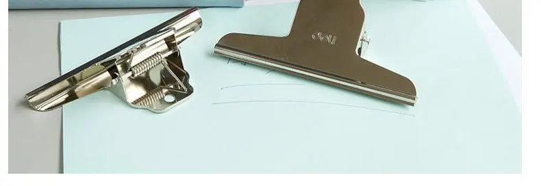Deli 9531 Wallet 145mm Yamagata Iron Wallet Ticket Clips Painting Board Clip 4 of/Bag Wholesale 0.85