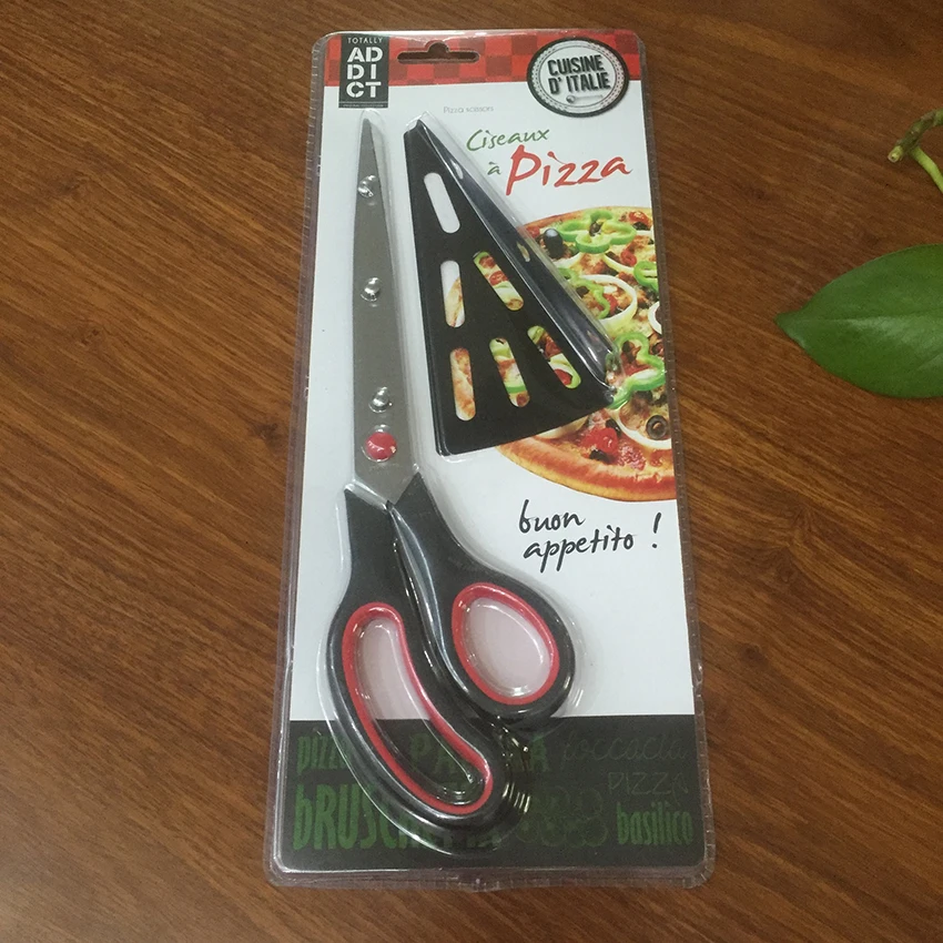 Pizza Scissors Cutter Stainless Steel Sharp Pizza Scissors with Detachable Spatula Multifunctional Kitchen