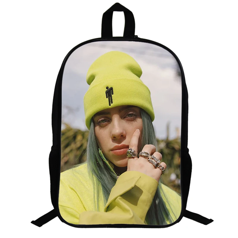 14,5 дюймовый популярный рюкзак для мальчиков и девочек Billie Eilish, рюкзак для подростков, рюкзак для студентов, рюкзак для детей, школьная сумка для детей, обратно в школу подарок