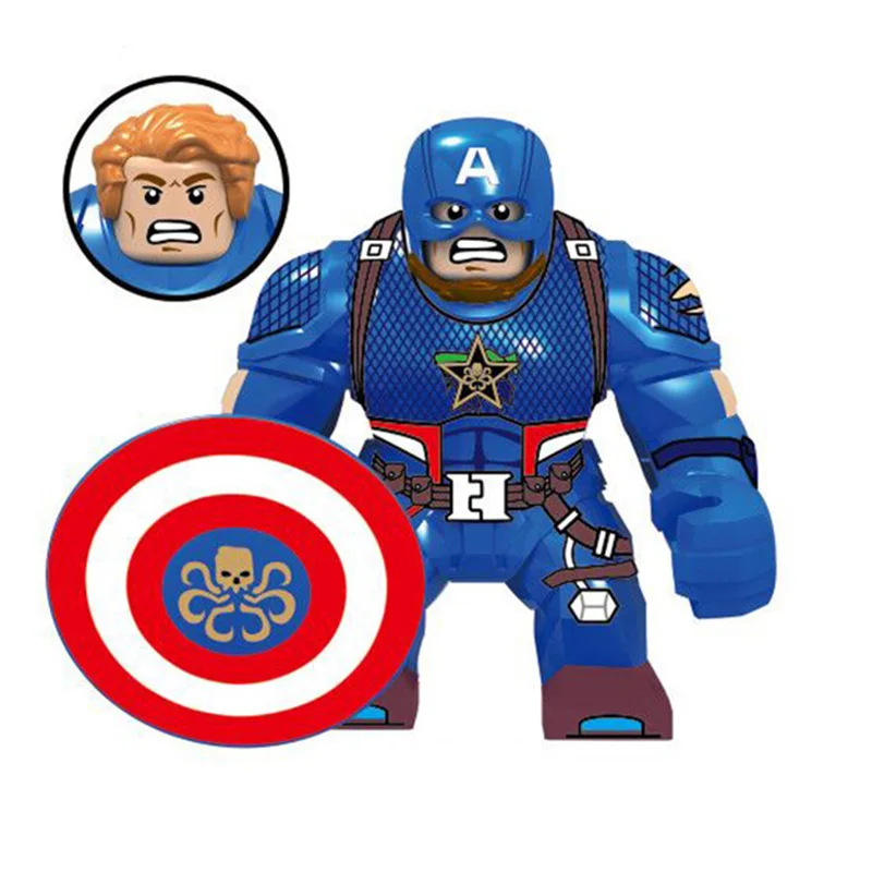No original box Marvel DC Мстители эндшпиль Супер Герои фильм Персонаж Валькирия военный конь Бэтмен Фигурки Железного человека строительные блоки игрушки подарки - Цвет: No original box