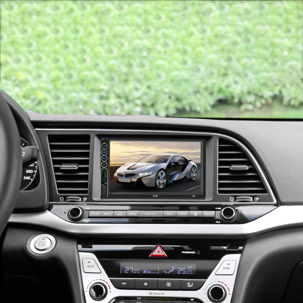 Автомагнитола 2 Din Автомобильная Радио 7 'HD Bluetooth мультимедийный плеер 2DIN сенсорный экран Авто аудио стерео MP5 Bluetooth USB TF FM